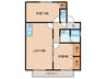英苑 II 2LDKの間取り