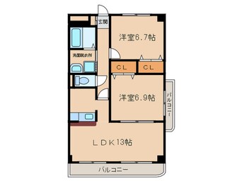 間取図 朝日丸太マンション