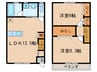 メゾン彩光 2LDKの間取り