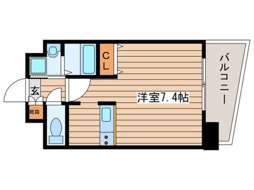 間取図 ﾌﾟﾚｻﾝｽ新栄ﾘﾐｯｸｽ(1101)