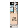 カーサビアンカ東岡崎 1Kの間取り