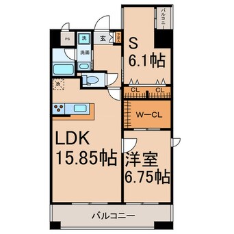 間取図 カーサビアンカ東岡崎