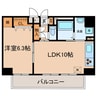 グランド・ノーザンクロス 1LDKの間取り