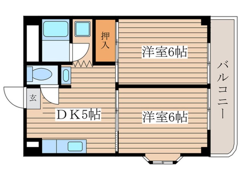 間取図 エ－デルハイム成田