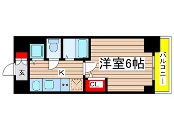 間取図 ﾌﾟﾚｻﾝｽSAKAEﾘﾊﾞｰｽﾀｲﾙ（402）