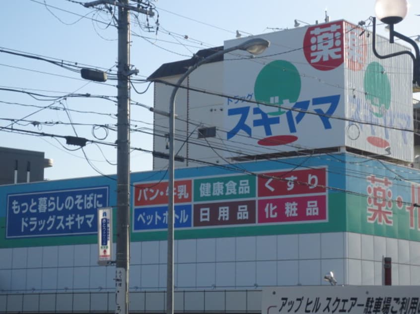ドラッグスギヤマ(ドラッグストア)まで225m 美弘ハイツ