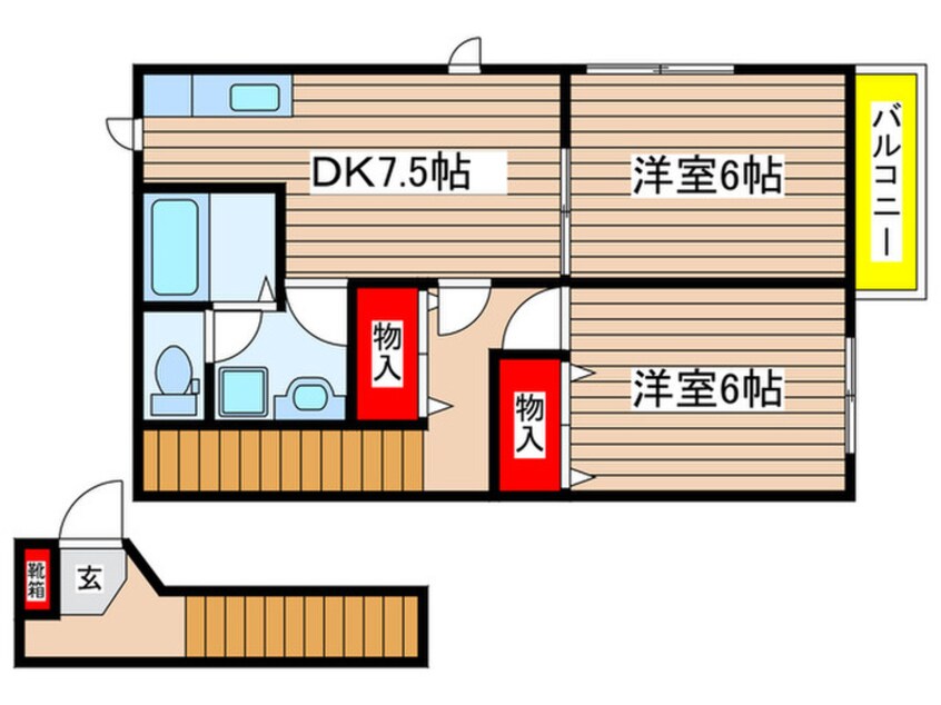 間取図 サフィニアガーデンB棟