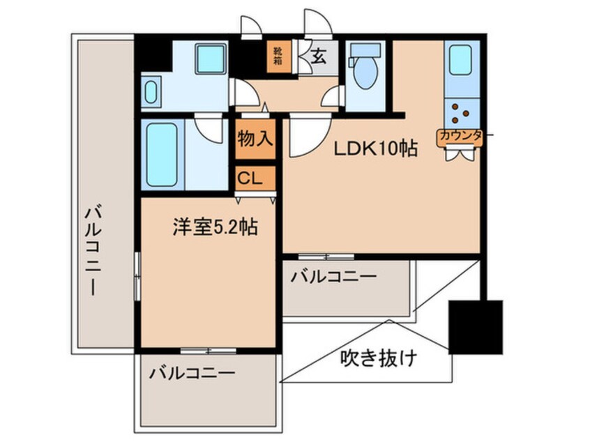 間取図 ﾌﾟﾚｻﾝｽ桜通ｱﾍﾞﾆｭｰ(1204)