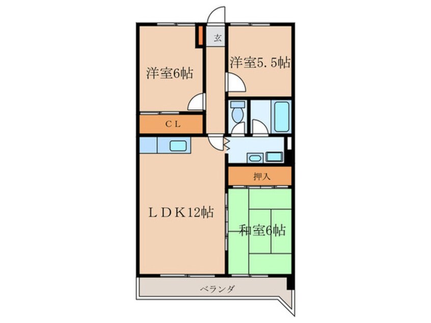 間取図 ロワ－ルパ－ク