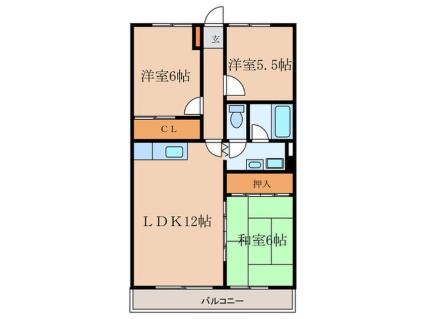 間取図 ロワ－ルパ－ク