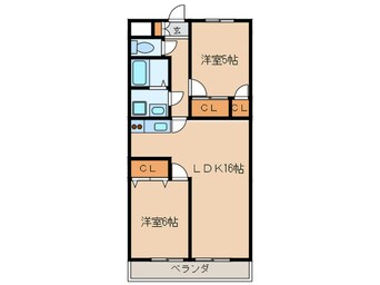 間取図 メゾンカワグチ