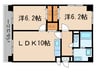 ブランメゾン辻本通 2LDKの間取り