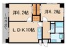 ブランメゾン辻本通 2LDKの間取り