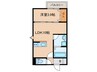 LECOCON岩倉V 1LDKの間取り