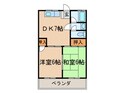 香流マンションの間取図