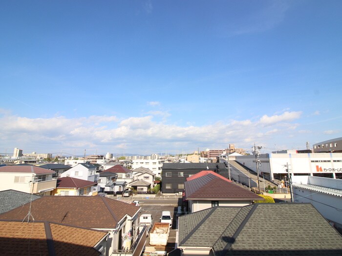 室内からの展望 香流マンション