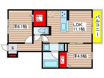 間取図 ソレイユ鴻の巣