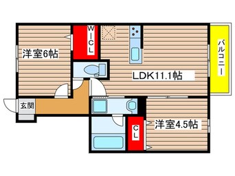 間取図 ソレイユ鴻の巣
