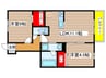 ソレイユ鴻の巣 2LDKの間取り