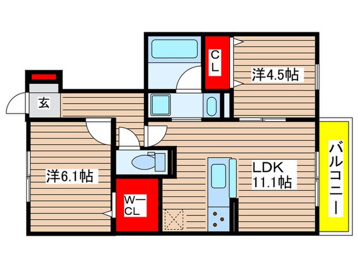 間取り図 ソレイユ鴻の巣