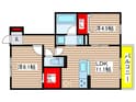 ソレイユ鴻の巣の間取図