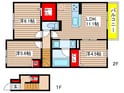 ソレイユ鴻の巣の間取図