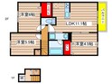 ソレイユ鴻の巣の間取図