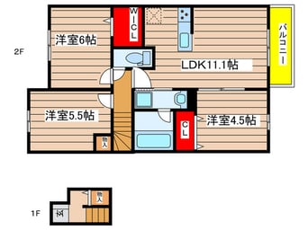 間取図 ソレイユ鴻の巣