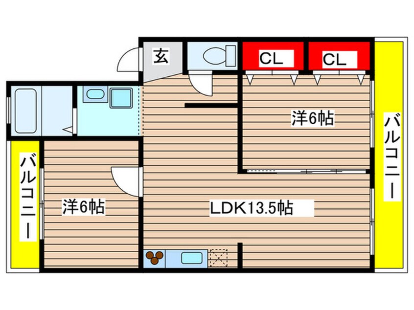 間取図 ブラウンハイツ