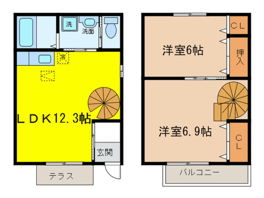 間取図 ルーラルB