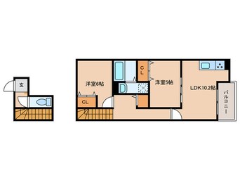 間取図 仮)日比津町1丁目フラットハウス