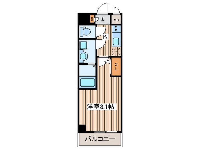間取り図 エスリード新栄マルス(1005)
