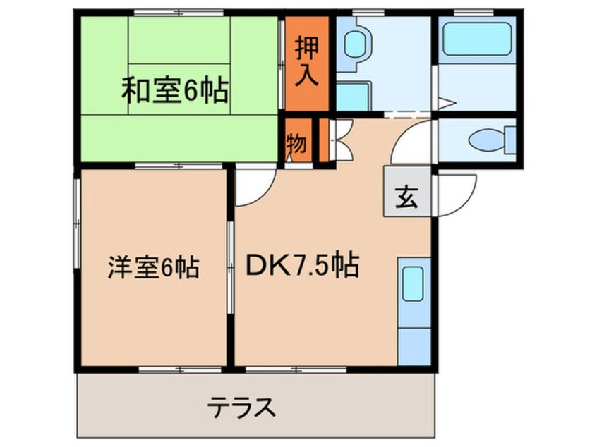 間取図 ブリッジＬ（北棟）