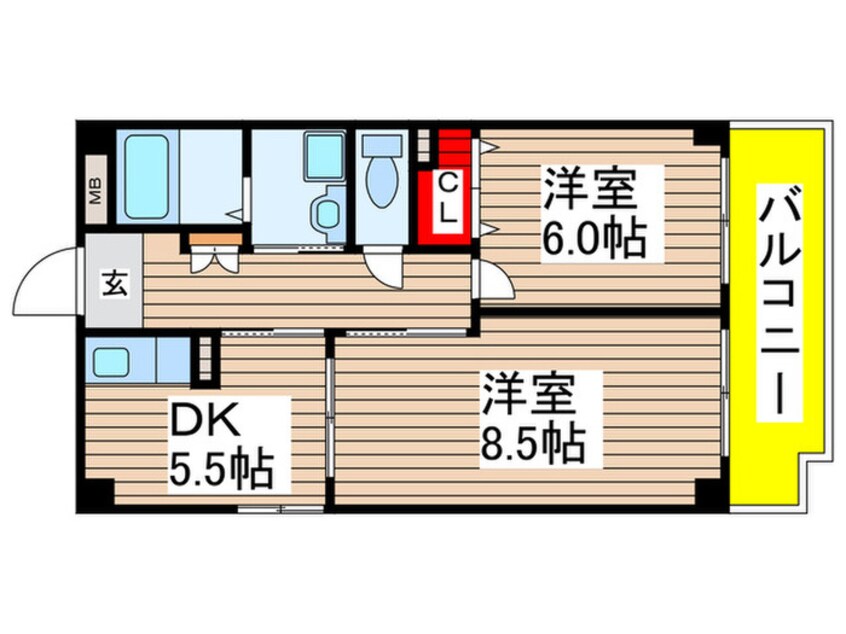 間取図 オアシス新栄