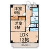GreenAnnex2 2LDKの間取り