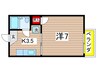 ア－バンコ－ト広路 1Kの間取り