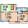 Add wistaria 2LDKの間取り