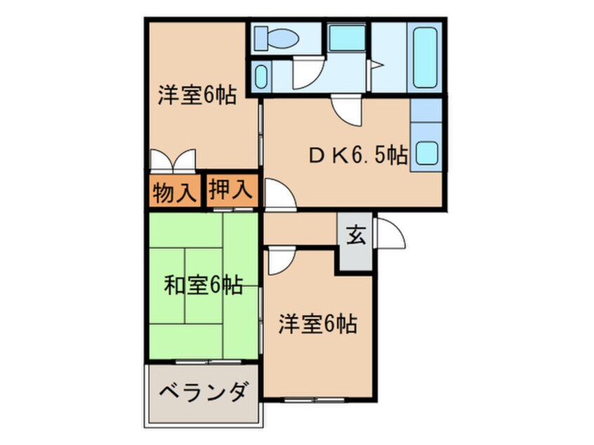 間取図 コ－ポリヨン