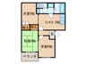 コ－ポリヨン 3DKの間取り