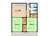 マンション白金 2DKの間取り