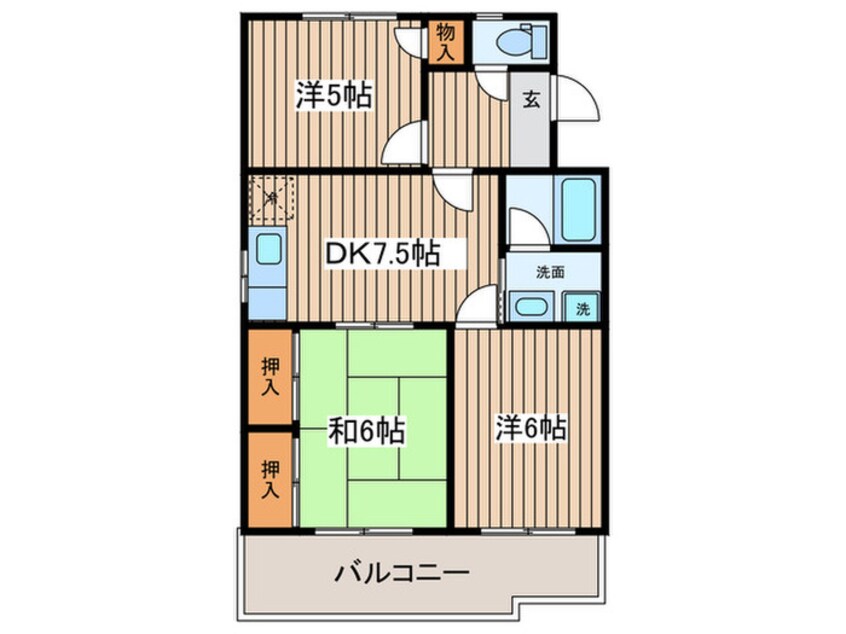 間取図 ファミール元桜田