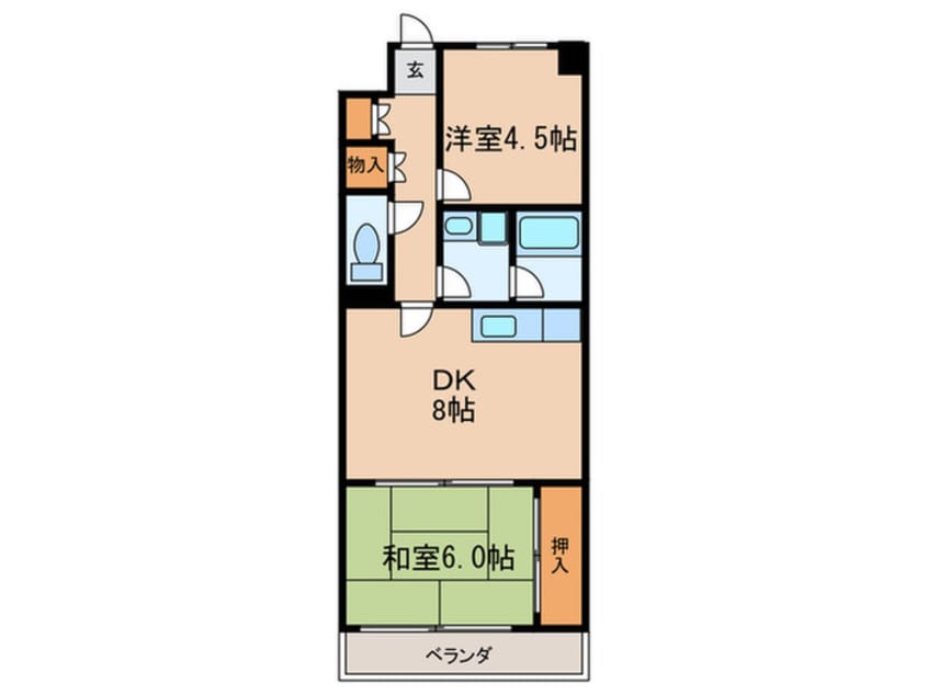 間取図 ハイセレント法龍