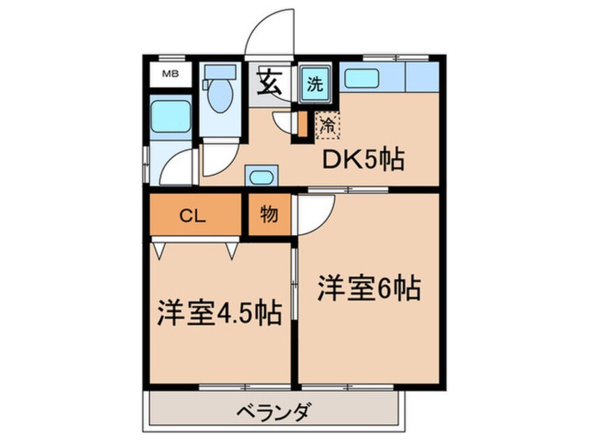 間取図 コンフォール一陽