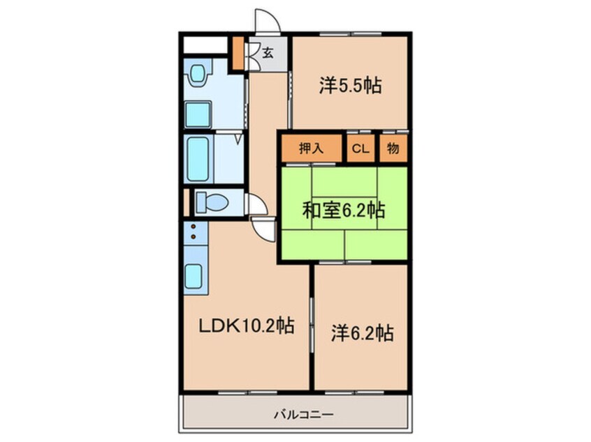 間取図 フォーシーズンＡ