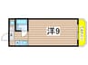 ハイライフイワタ 1Rの間取り