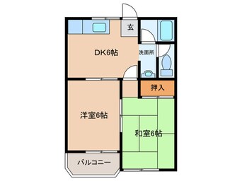 間取図 ム－ニ－　一つ山