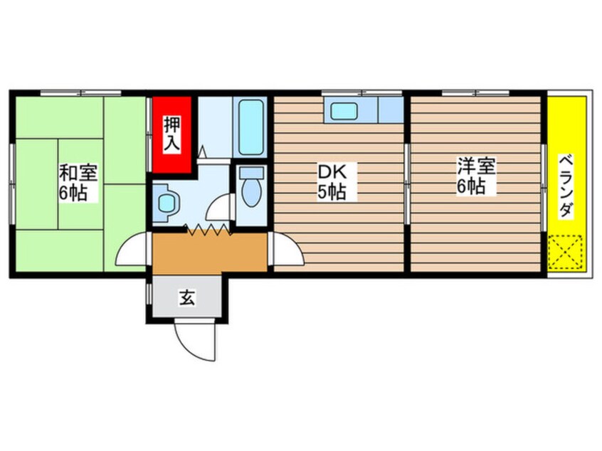間取図 ム－ニ－　一つ山