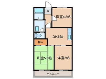 間取図 ラ・セーヌA棟