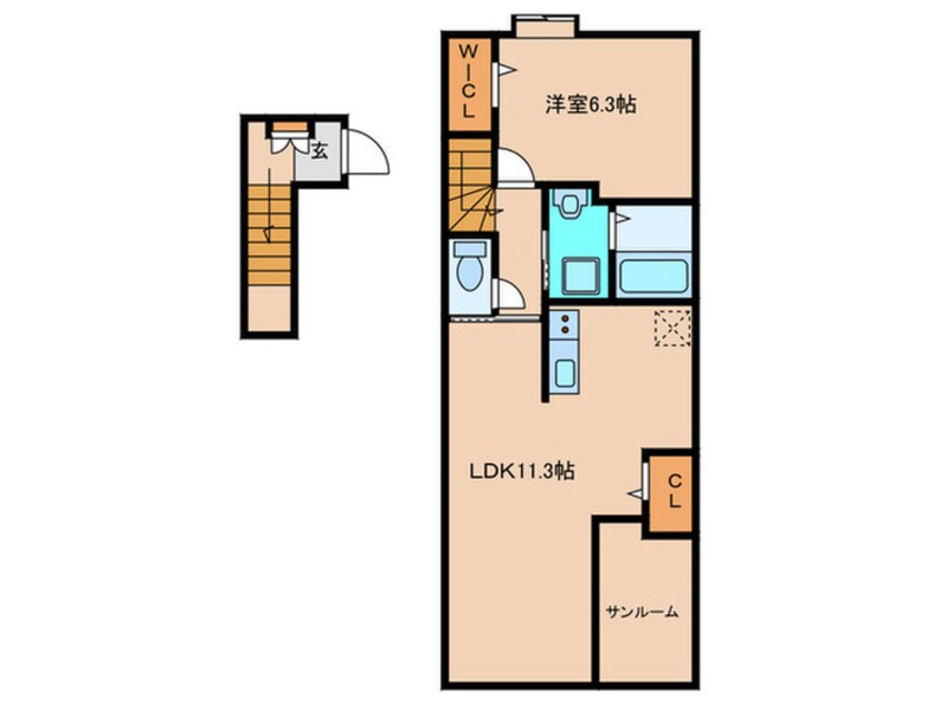 間取図 ルピナス神戸A