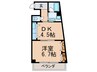 ノースフレンドビル 1DKの間取り
